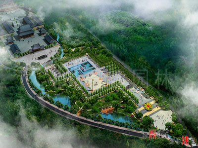 煙臺(tái)合盧寺佛國(guó)文化廣場(chǎng)景觀